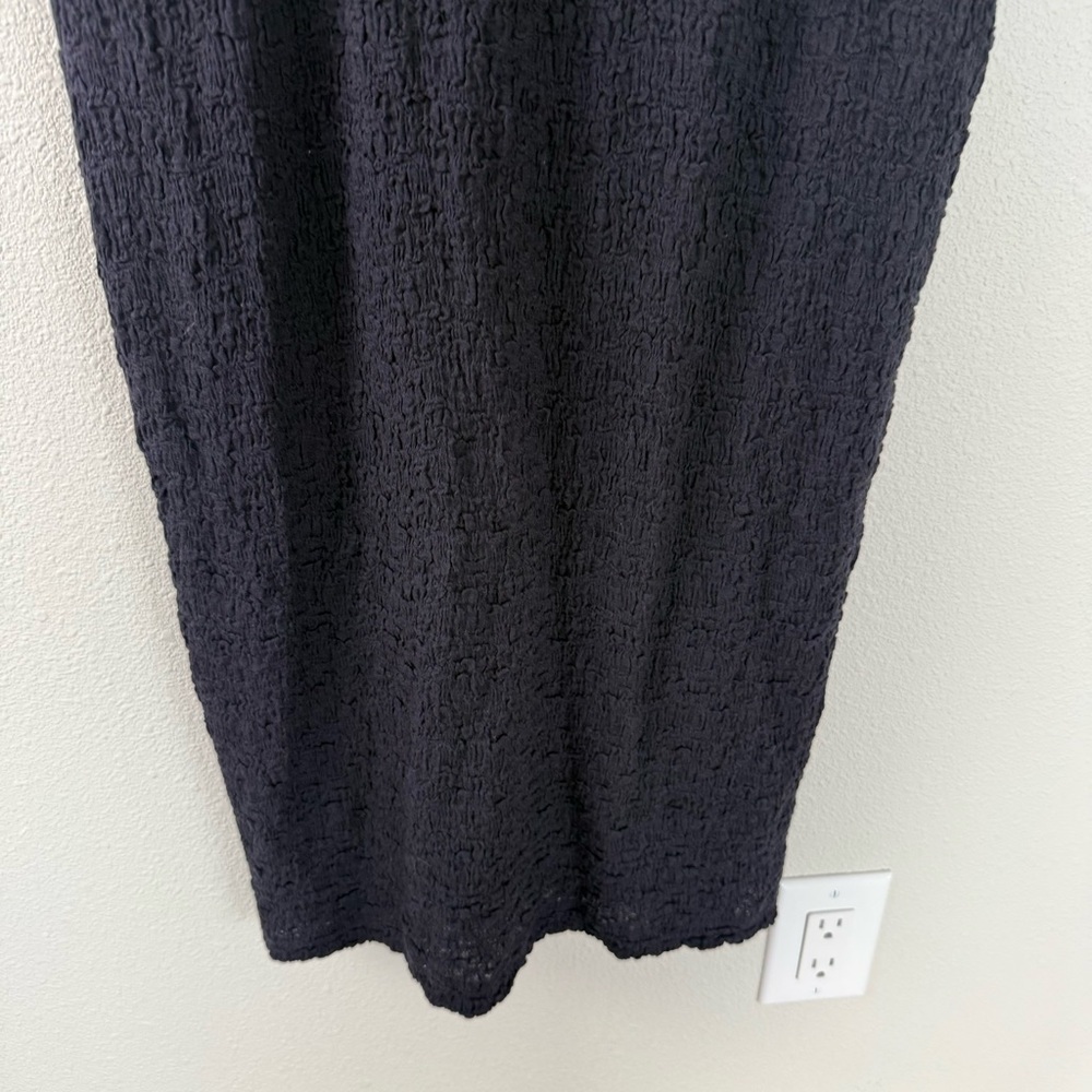 Vince Square Neck Textured Tank Dress Black Business Casual Party Women’s Medium - Picture 6 of 13